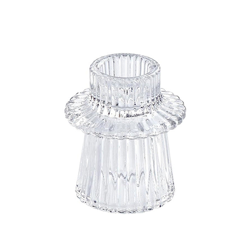 Pattern Glass Candlestick