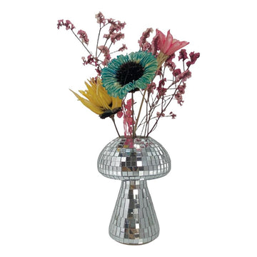 Disco Mushroom Mirror Vase