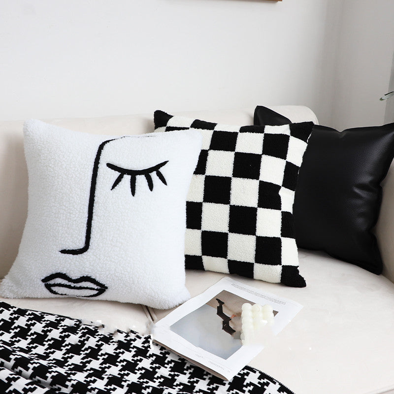 Checkerboard Square Sofa Pillow